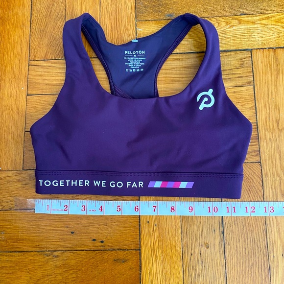 PELOTON Racerback Sports Bra Size XS Purple Athletic Yoga Running Cycling - Picture 1 of 5